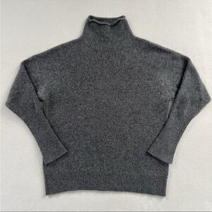 Aritzia The Group Babaton 100% Cashmere Gray Mock Neck Pullover Sweater Top 2XS